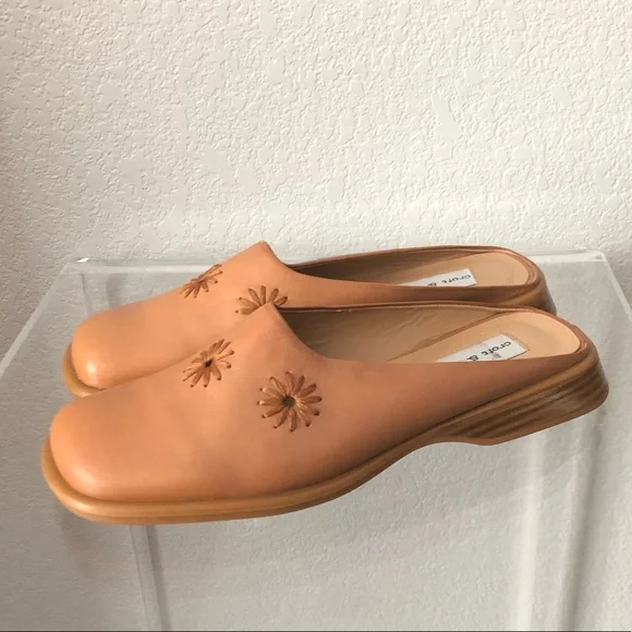 Vintage Y2K Croft & Barrow Leather Mule Slides - Picture 2 of 12